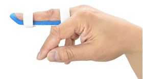 Picture of H06 - Curved Finger Splint with Strap